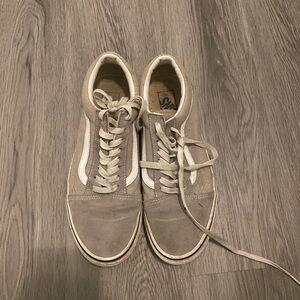 Vans Gray and White Women's Sneakers